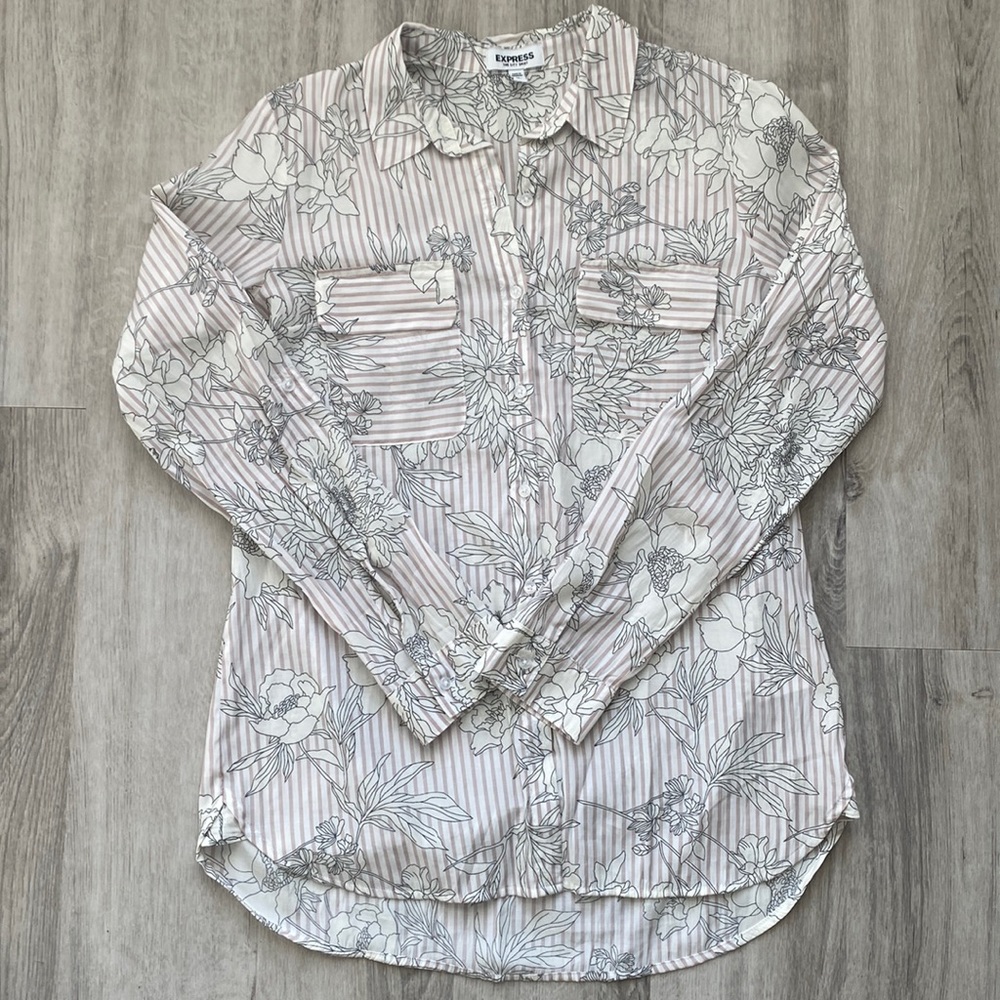 Express The City Shirt Floral M